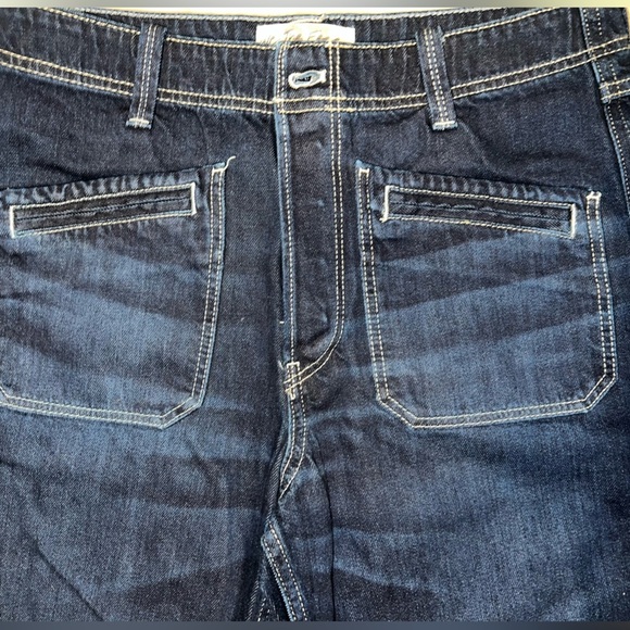 New We The Free Free People  Wide Leg Jeans Cropped Butterfly Button. 27 - Picture 3 of 5